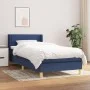 Cama box spring con colchón tela azul 100x200 cm de vidaXL, Camas y somieres - Ref: Foro24-3130175, Precio: 324,98 €, Descuen...