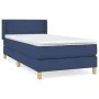 Box spring bed with blue fabric mattress 100x200 cm by vidaXL, Beds and slatted bases - Ref: Foro24-3130175, Price: 319,17 €,...