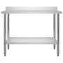 Küchenarbeitstisch mit Edelstahlablage 120x60x120 cm von vidaXL, Wiederherstellung - Ref: Foro24-3054469, Preis: 235,08 €, Ra...
