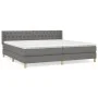 Box spring bed with dark gray fabric mattress 200x200 cm by vidaXL, Beds and slatted bases - Ref: Foro24-3130538, Price: 583,...