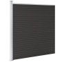 Panel de valla WPC negro 175x186 cm
