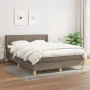 Cama box spring con colchón tela gris taupe 140x200 cm de vidaXL, Camas y somieres - Ref: Foro24-3130277, Precio: 428,85 €, D...