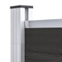 Panel de valla WPC negro 175x186 cm