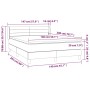 Boxspringbett mit dunkelbrauner Stoffmatratze 140x200 cm von vidaXL, Betten und Lattenroste - Ref: Foro24-3130356, Preis: 445...