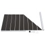 Panel de valla WPC negro 95x(105-180) cm