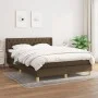Box spring bed with dark brown fabric mattress 140x200 cm by vidaXL, Beds and slatted bases - Ref: Foro24-3130516, Price: 435...