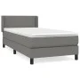 Box spring bed with dark gray fabric mattress 90x200 cm by vidaXL, Beds and slatted bases - Ref: Foro24-3129522, Price: 300,8...