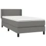 Box spring bed with dark gray fabric mattress 80x200 cm by vidaXL, Beds and slatted bases - Ref: Foro24-3129506, Price: 298,3...