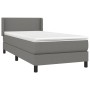Box spring bed with dark gray fabric mattress 90x190 cm by vidaXL, Beds and slatted bases - Ref: Foro24-3129514, Price: 310,3...