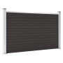 Panel de valla WPC negro 180x105 cm