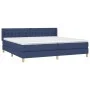 Cama box spring con colchón tela azul 200x200 cm de vidaXL, Camas y somieres - Ref: Foro24-3130543, Precio: 601,91 €, Descuen...