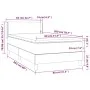Box spring bed with dark gray fabric mattress 80x200 cm by vidaXL, Beds and slatted bases - Ref: Foro24-3130066, Price: 293,3...
