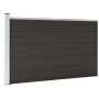 Panel de valla WPC negro 175x105 cm