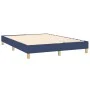 Box spring bed with blue fabric mattress 140x200 cm by vidaXL, Beds and slatted bases - Ref: Foro24-3130119, Price: 438,40 €,...
