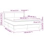 Boxspringbett mit blauer Stoffmatratze 140x200 cm von vidaXL, Betten und Lattenroste - Ref: Foro24-3130119, Preis: 453,54 €, ...