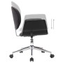 Drehbarer Bürostuhl aus schwarzem Kunstleder von vidaXL, Bürostühle - Ref: Foro24-3054824, Preis: 121,13 €, Rabatt: %