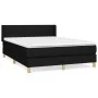 Box spring bed with black fabric mattress 140x190 cm by vidaXL, Beds and slatted bases - Ref: Foro24-3130267, Price: 470,39 €...