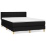 Boxspringbett mit schwarzer Stoffmatratze 140x190 cm von vidaXL, Betten und Lattenroste - Ref: Foro24-3130267, Preis: 469,20 ...
