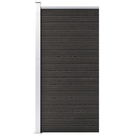 Panel de valla WPC gris 95x186 cm en Paneles de vallas | Comprar online en Foro24