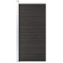 Panel de valla WPC gris 95x186 cm