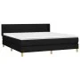 Box spring bed with black fabric mattress 180x200 cm by vidaXL, Beds and slatted bases - Ref: Foro24-3130291, Price: 545,46 €...