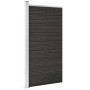 Panel de valla WPC gris 95x186 cm