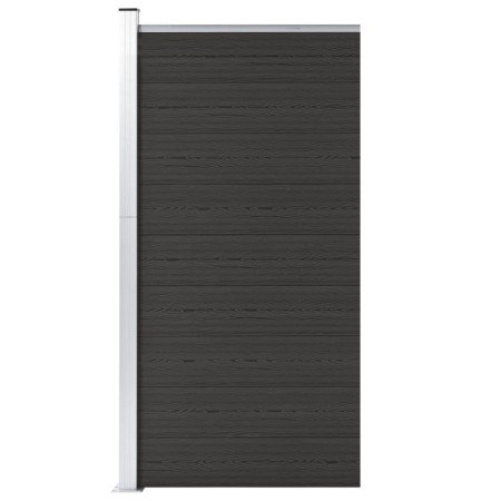 Panel de valla WPC negro 95x186 cm en Paneles de vallas | Comprar online en Foro24