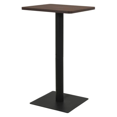 Mesa de bistró ceniza oscuro 60x60x107 cm en Mesas de cocina y de comedor | Comprar online en Foro24
