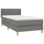 Cama box spring con colchón tela gris oscuro 80x200 cm de vidaXL, Camas y somieres - Ref: Foro24-3130466, Precio: 281,94 €, D...