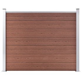 Panel de valla WPC marrón 180x146 cm en Paneles de vallas | Comprar online en Foro24