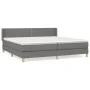Box spring bed with dark gray fabric mattress 200x200 cm by vidaXL, Beds and slatted bases - Ref: Foro24-3130218, Price: 567,...