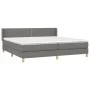 Box spring bed with dark gray fabric mattress 200x200 cm by vidaXL, Beds and slatted bases - Ref: Foro24-3130218, Price: 567,...