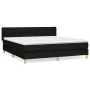 Box spring bed with black fabric mattress 180x200 cm by vidaXL, Beds and slatted bases - Ref: Foro24-3130531, Price: 551,72 €...