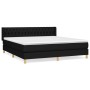 Boxspringbett mit schwarzer Stoffmatratze 180x200 cm von vidaXL, Betten und Lattenroste - Ref: Foro24-3130531, Preis: 562,00 ...