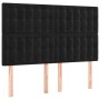 Box spring bed with black velvet mattress 140x190 cm by vidaXL, Beds and slatted bases - Ref: Foro24-3129449, Price: 520,66 €...