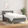 Box spring bed with dark gray fabric mattress 90x200 cm by vidaXL, Beds and slatted bases - Ref: Foro24-3130482, Price: 299,8...