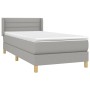 Boxspringbett mit hellgrauer Stoffmatratze 80x200 cm von vidaXL, Betten und Lattenroste - Ref: Foro24-3130305, Preis: 285,23 ...