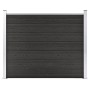 Panel de valla WPC gris 180x146 cm