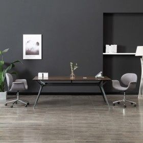 Drehbarer Bürostuhl aus grauem Stoff von vidaXL, Bürostühle - Ref: Foro24-3054828, Preis: 145,68 €, Rabatt: %
