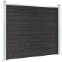 Panel de valla WPC gris 180x146 cm
