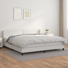 Boxspringbett mit weißer Kunstledermatratze 200x200 cm von vidaXL, Betten und Lattenroste - Ref: Foro24-3130740, Preis: 591,2...