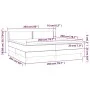 Box spring bed with white synthetic leather mattress 200x200 cm by vidaXL, Beds and slatted bases - Ref: Foro24-3130740, Pric...