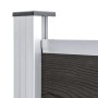 Panel de valla WPC gris 180x146 cm