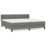Box spring bed with dark gray fabric mattress 200x200 cm by vidaXL, Beds and slatted bases - Ref: Foro24-3129978, Price: 592,...