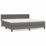 Box spring bed with gray synthetic leather mattress 200x200 cm by vidaXL, Beds and slatted bases - Ref: Foro24-3130803, Price...