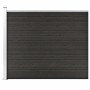 Panel de valla WPC gris 175x146 cm