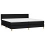 Cama box spring con colchón tela negro 200x200 cm de vidaXL, Camas y somieres - Ref: Foro24-3130139, Precio: 577,76 €, Descue...