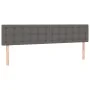 Box spring bed with gray synthetic leather mattress 200x200 cm by vidaXL, Beds and slatted bases - Ref: Foro24-3130803, Price...