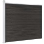 Panel de valla WPC gris 175x146 cm