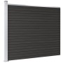 Panel de valla WPC gris 175x146 cm